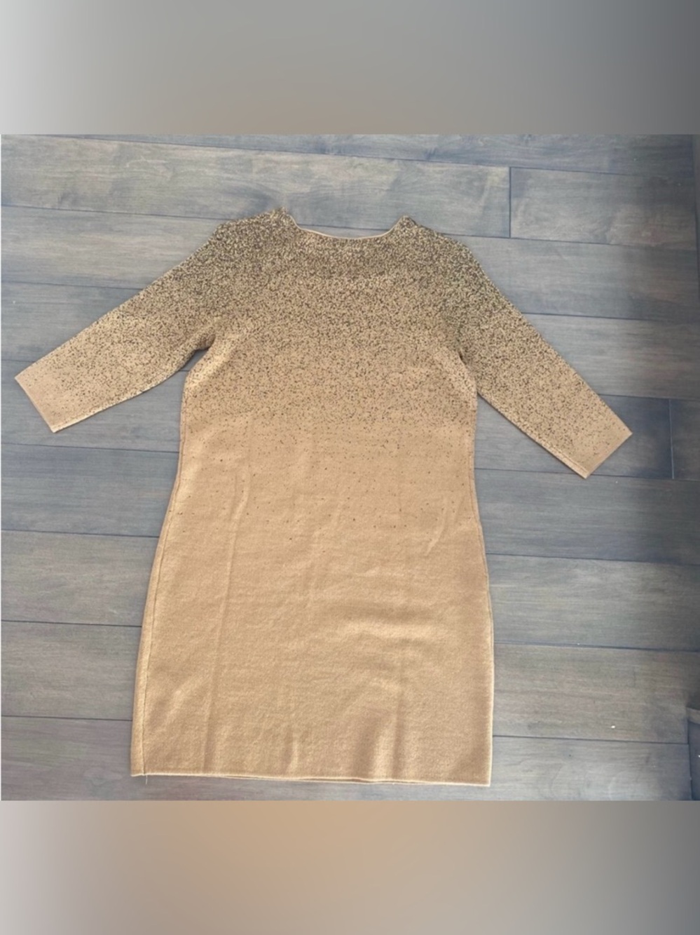 Cleo sweter dress with gold/ brown Ombre/  woman’s size Small - Picture 7 of 8